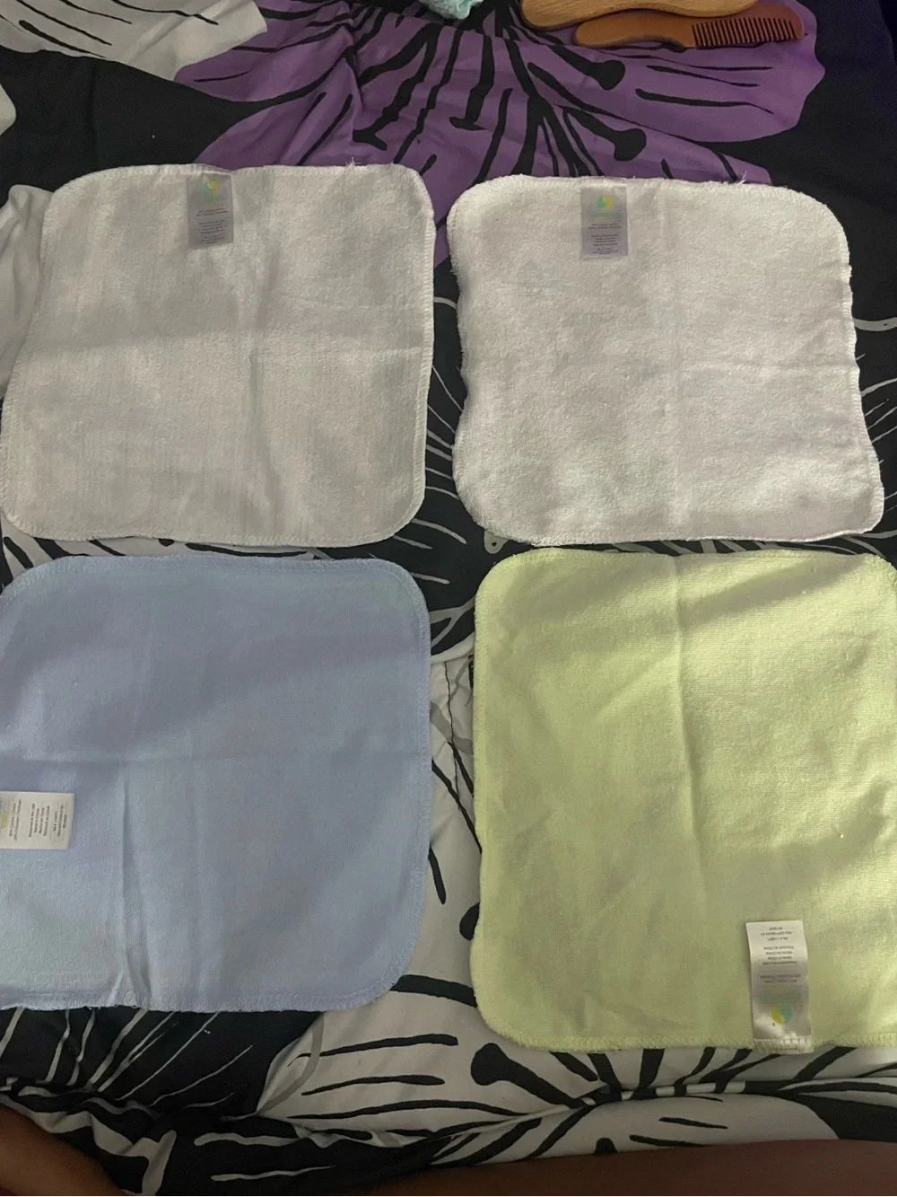 Blue Dinosaur Baby Hooded Towel with 4pc Face/Body Towels